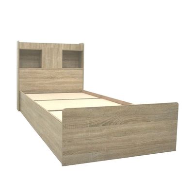 Supreme 120x200 Young Single Bed - French Sonoma Oak - With 2-Year Warranty