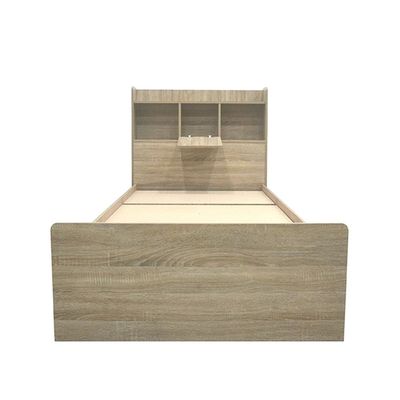 Supreme 90x200 Young Single Bed - French Sonoma Oak - With 2-Year Warranty