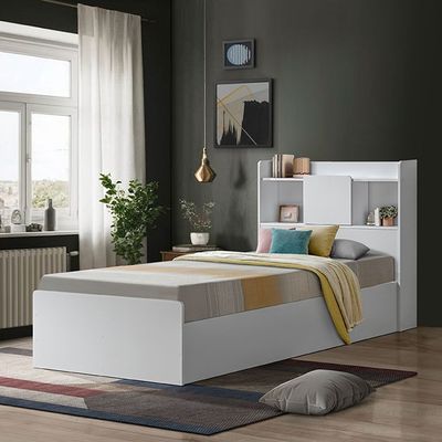 Supreme 120x200 Young Single Bed - White - With 2-Year Warranty