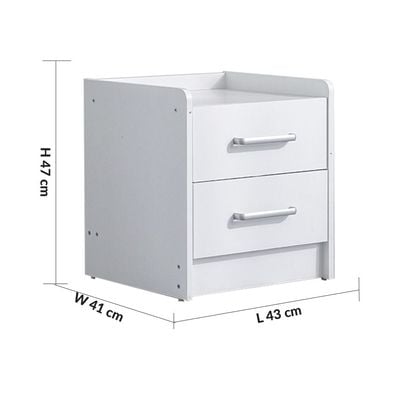 Supreme 90x200 Young Bedroom Set-White