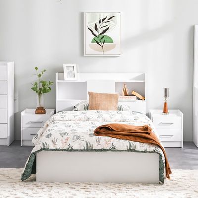 Supreme 90x200 Young Bedroom Set-White