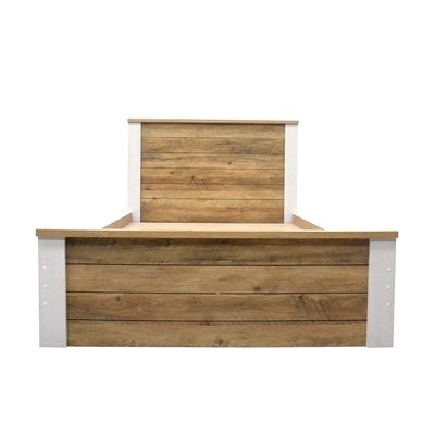 Swann 120x200 Young Single Bed - Summer Oak/Pearl White - With 2-Year Warranty