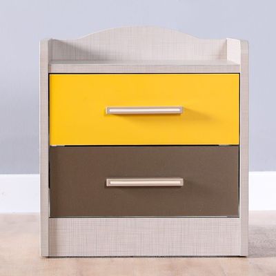 Karamel Night Stand-Grey / Yellow