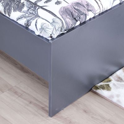 Retro 120x200 Kids Bed - Dark Grey