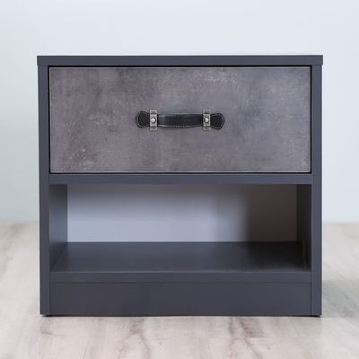 Retro Night Stand - Dark Grey