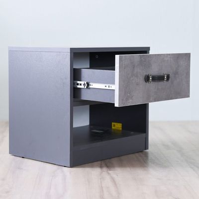 Retro Night Stand - Dark Grey