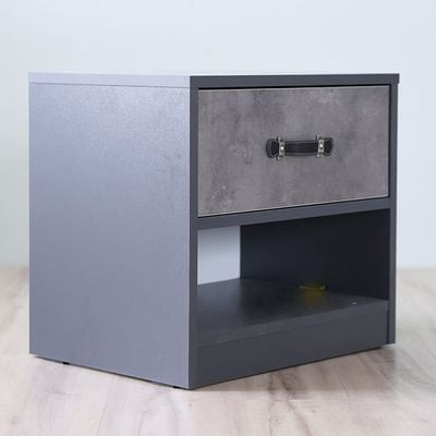 Retro Night Stand - Dark Grey