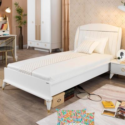 Masal 120x200 Kids Bed - White