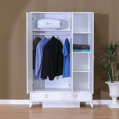 Masal 3 Door Wardrobe - White