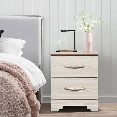 Ariana 2-Drawers Nighstand-Light Oak