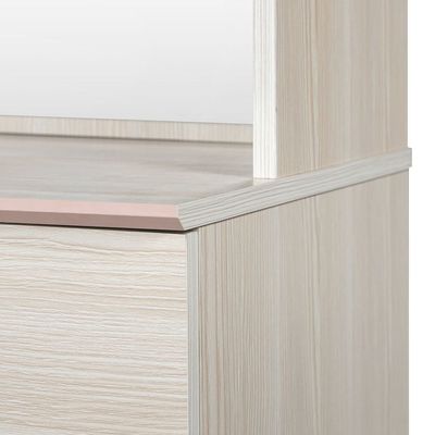 Ariana 4-Drawers Dresser With Mirror-Light Oak