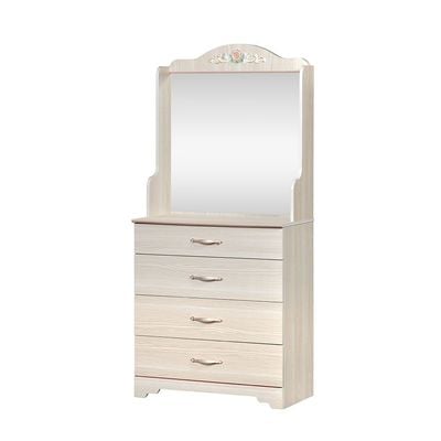 Ariana 4-Drawers Dresser With Mirror-Light Oak