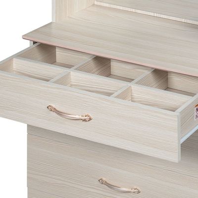 Ariana 4-Drawers Dresser With Mirror-Light Oak