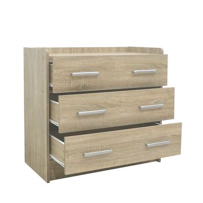 Supreme 3-Drawer Young Dresser - French Sonoma Oak - With 2-Year Warranty