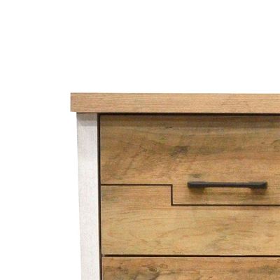 Swann 3-Drawer Young Dresser - Summer Oak/Pearl White - With 2-Year Warranty