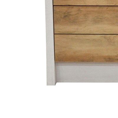 Swann 3-Drawer Young Dresser - Summer Oak/Pearl White - With 2-Year Warranty