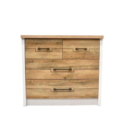 Swann 3-Drawer Young Dresser - Summer Oak/Pearl White - With 2-Year Warranty