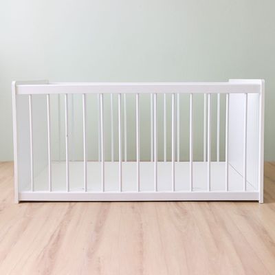 Elit Long Crib 70x130 with 5 Drawers - White