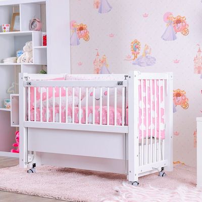 Daliy Crib 50x100 with Mattress and Sleep Set- White