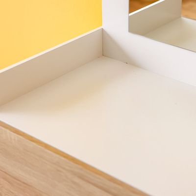 Stanley 3Drawers Dresser W/Mirror-Sonoma Oak & White