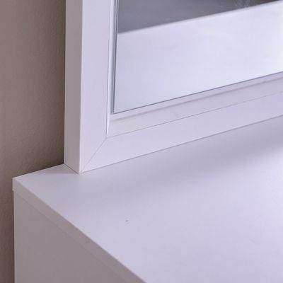 Petra 3Drawers Dresser With Mirror-White & Grey