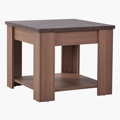 Heather End Table - Marble / Oak