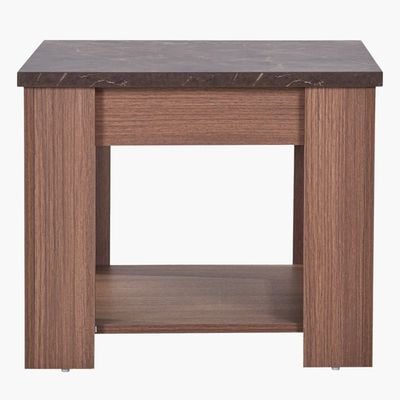 Heather End Table - Marble / Oak