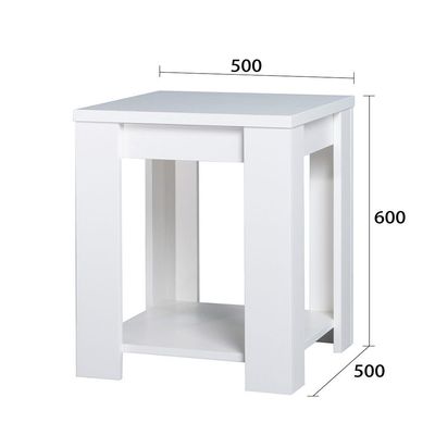 Heather End Table - White