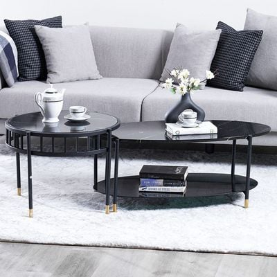 Gibbon L 100 x W 50 x H 41 cm Coffee Table Set - 2 Years Warranty