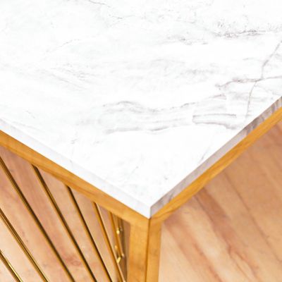 Orca Coffee Table - White Marble / Gold