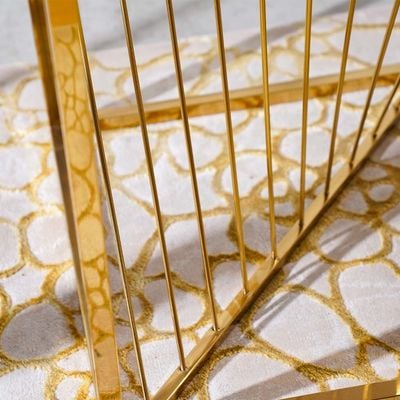 Orca End Table - White Marble / Gold