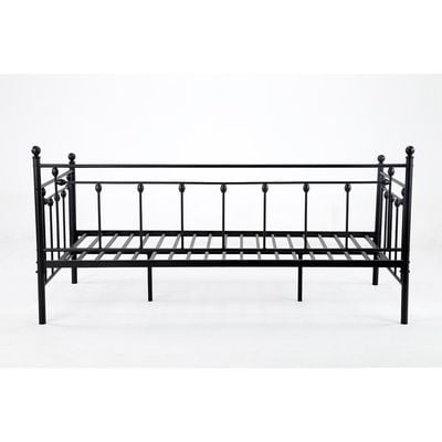 Bella Arrow 90x200 Metal Day Bed-Black