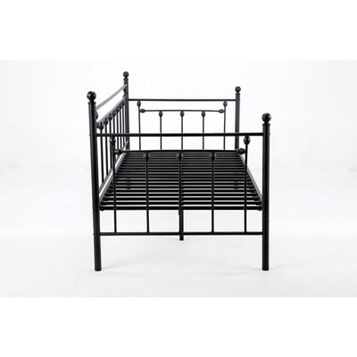 Bella Arrow 90x200 Metal Day Bed-Black