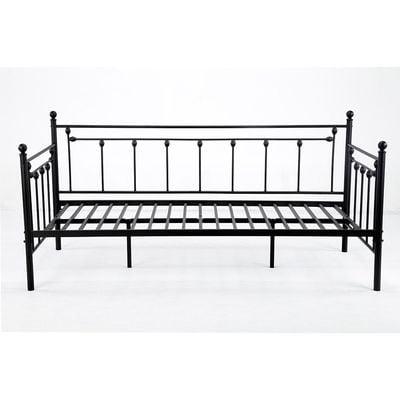 Bella Arrow 90x200 Metal Day Bed-Black