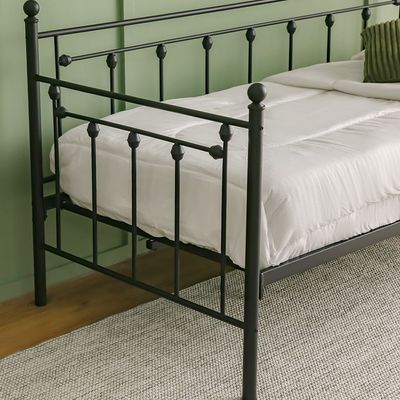 Bella Arrow 90x200 Metal Day Bed-Black