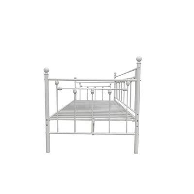 Bella Arrow 90x200 Metal Day Bed-White