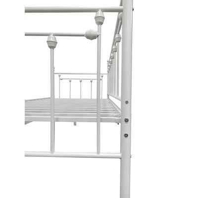 Bella Arrow 90x200 Metal Day Bed-White