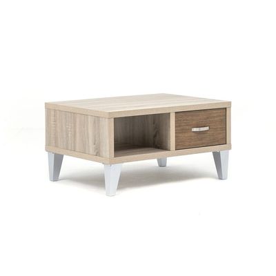 Howei Coffee Table - Wht-Oak/Brown