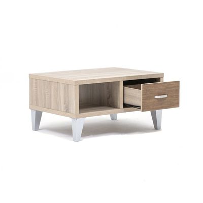 Howei Coffee Table - Wht-Oak/Brown