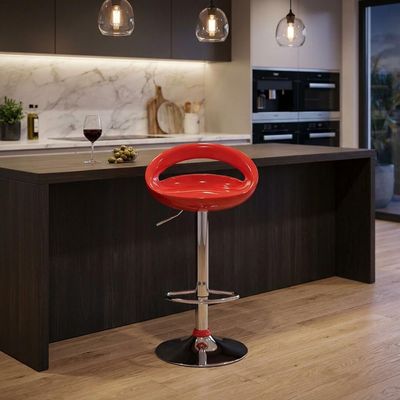 Lewis Bar Stool-Red