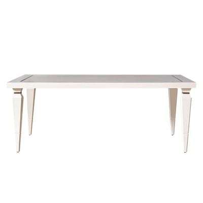 Legend Dining Table - Matte White / Golden