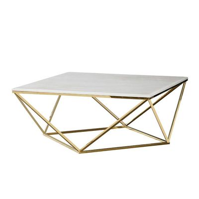 Luis Coffee Table - White / Golden