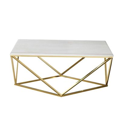 Luis Coffee Table - White / Golden