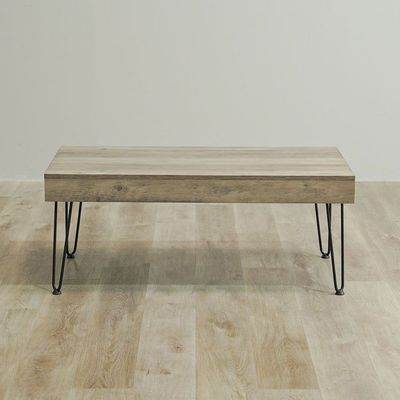 Vidia Coffee Table + 2 End Tables - Set of 3 - Oak/Black