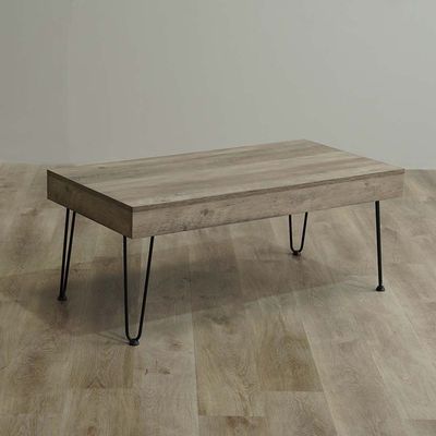Vidia Coffee Table + 2 End Tables - Set of 3 - Oak/Black