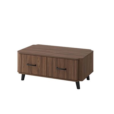 Basel Coffee Table W/ 2Drawers - Columbia Walnut