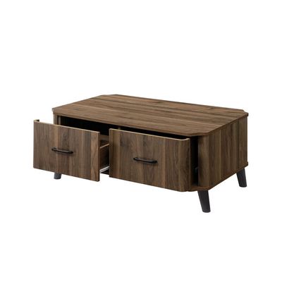 Basel Coffee Table W/ 2Drawers - Columbia Walnut