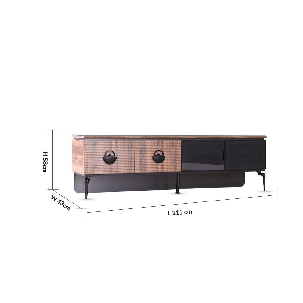 Kelbek TV Unit for TVs upto 75 Inches with Storage - 2 Years Warranty