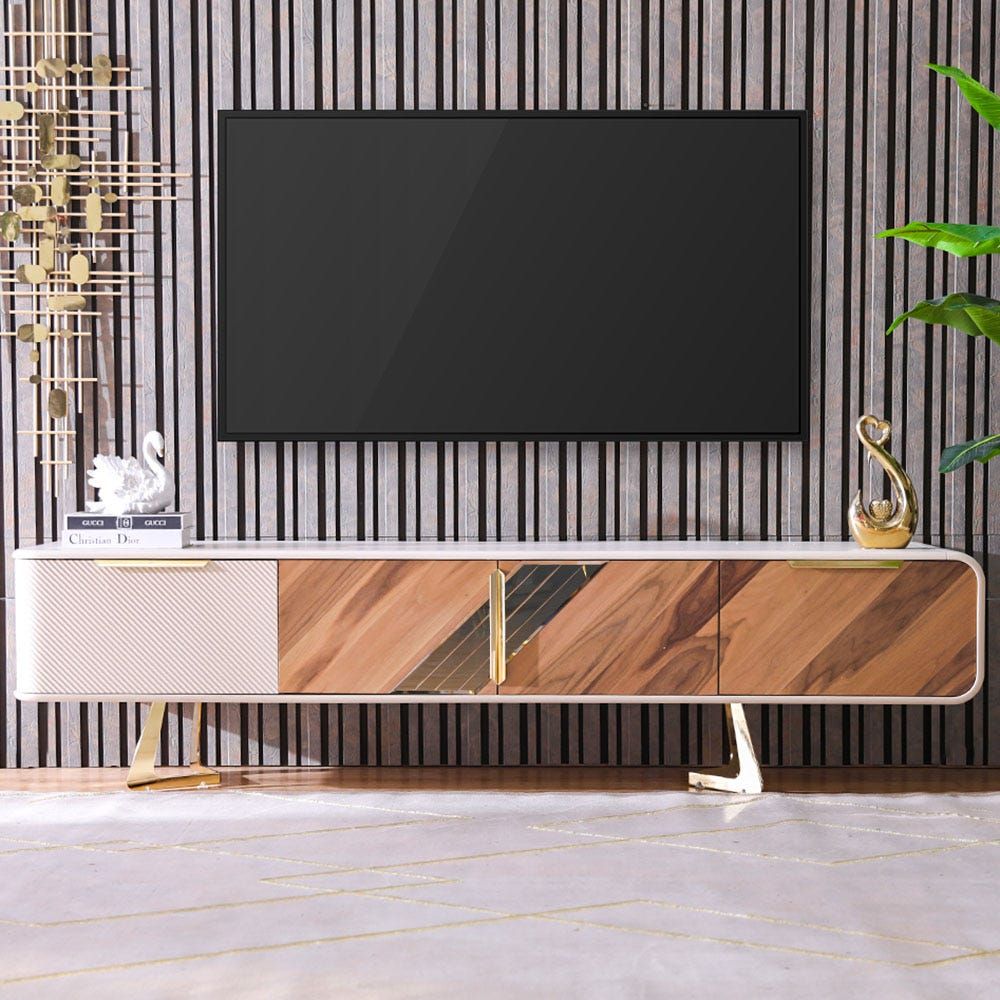 Modern tv stand for deals 85 inch tv