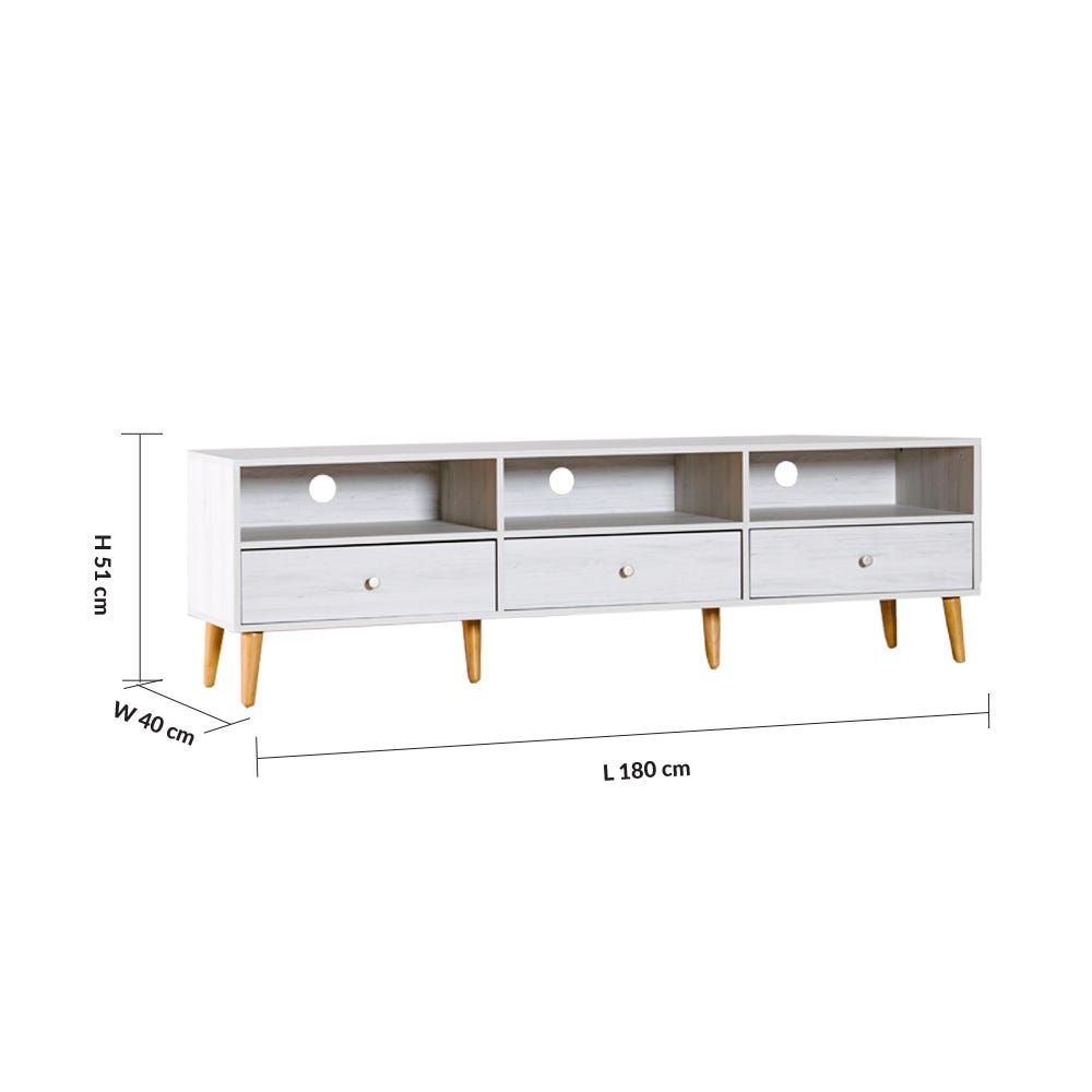 Patterson TV Unit for TVs upto 60 Inches with Storage - 2 Years Warranty